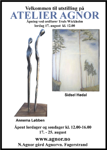 Utstillingsplakat, Sidsel Hødal og Annema Løbben